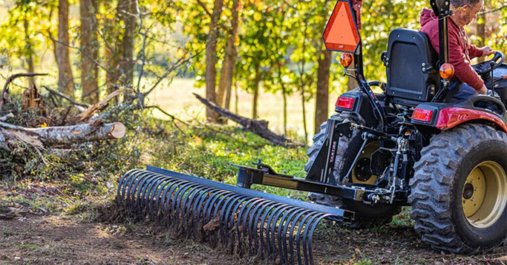 how to use a landscape rake