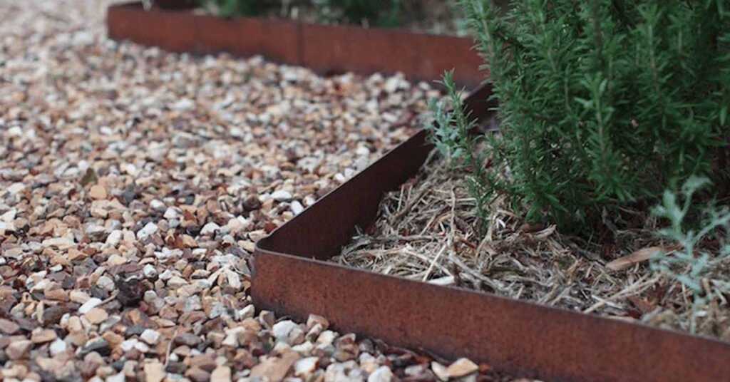 How to Cut Metal Landscape Edging