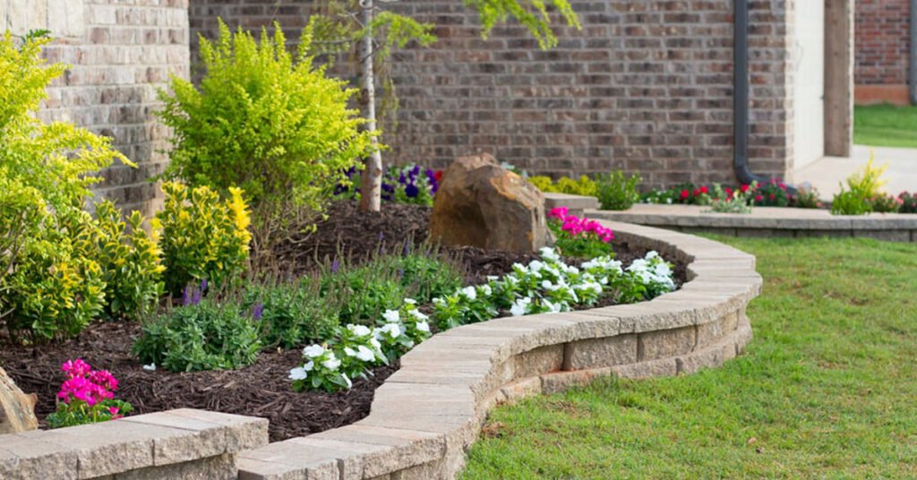 how to landscape a flower bed