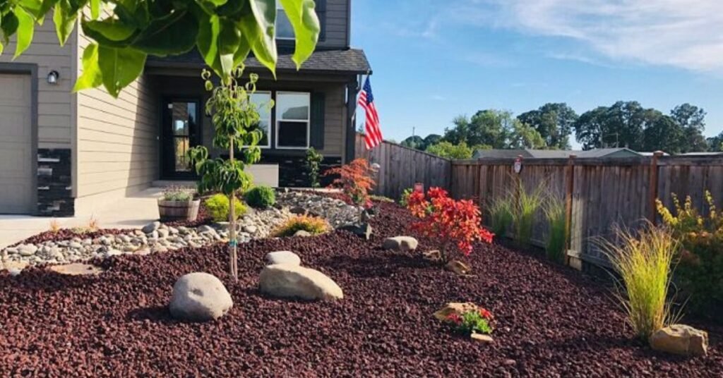 how to clean lava rock landscaping