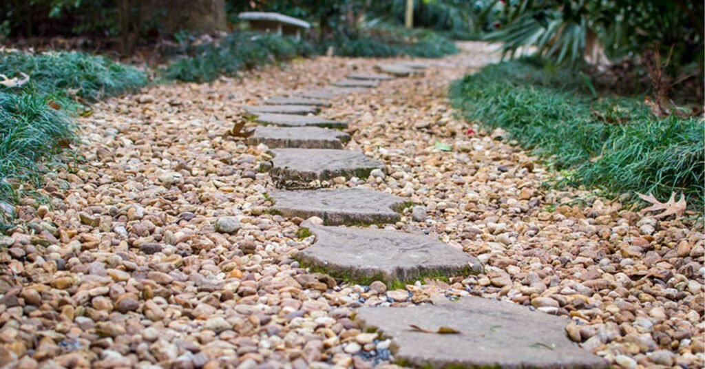 how to remove leaves from landscape rock