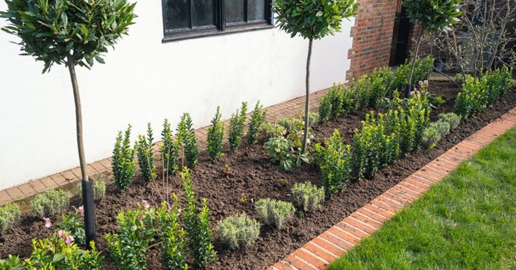 how to edge landscape beds